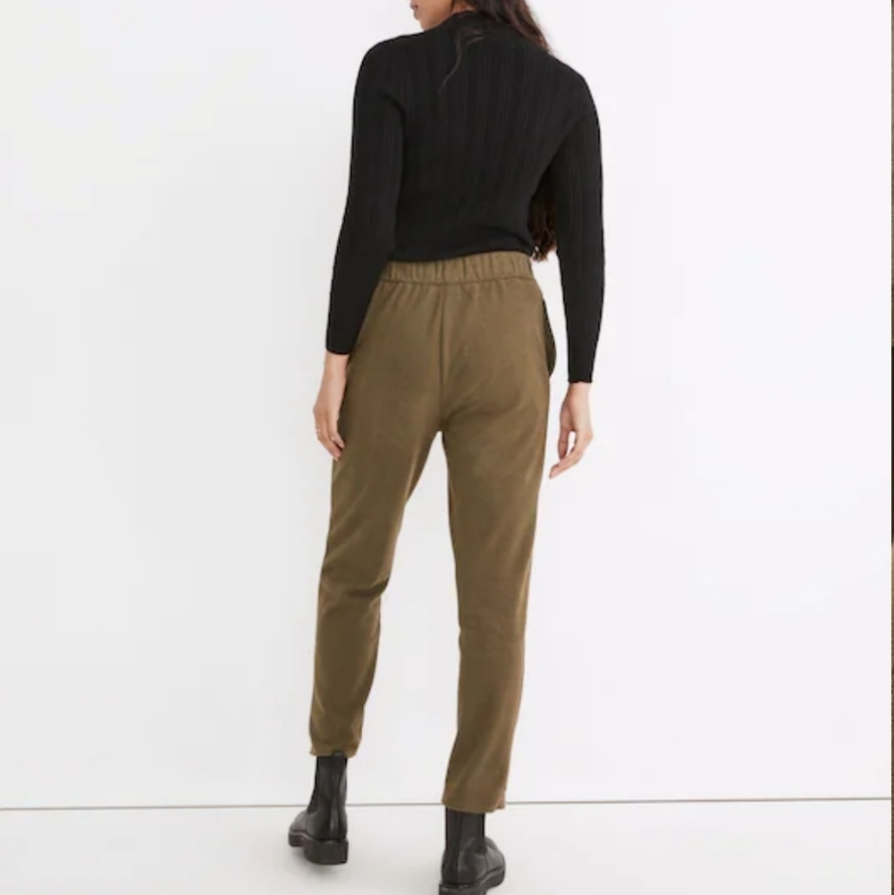 Madewell Knit Huston Button Pants In Glen Plaid Size Small Color Kale - Picture 2 of 11